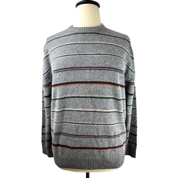 VTG Grandpa Weatherproof 100% Wool Striped Pullover Sweater, Men's Xtra Large - Picture 1 of 14